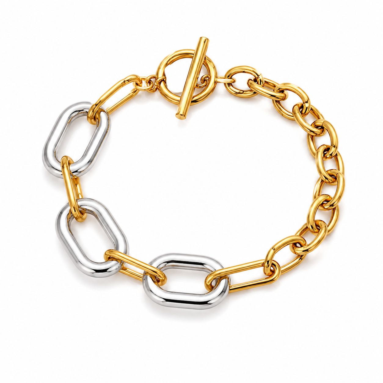 Pulsera chunky mixta
