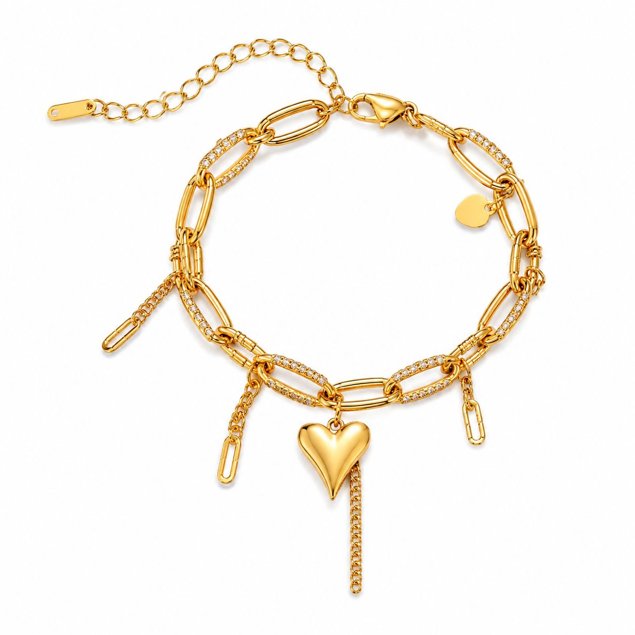 Pulsera dijes eslabones