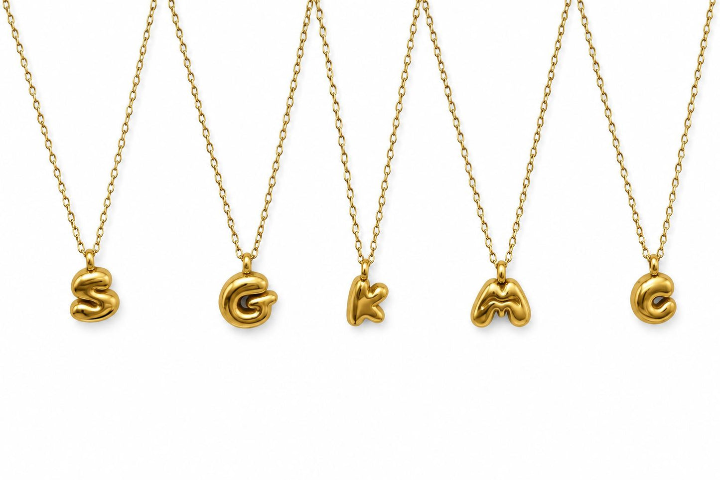 Collar letras globo mini